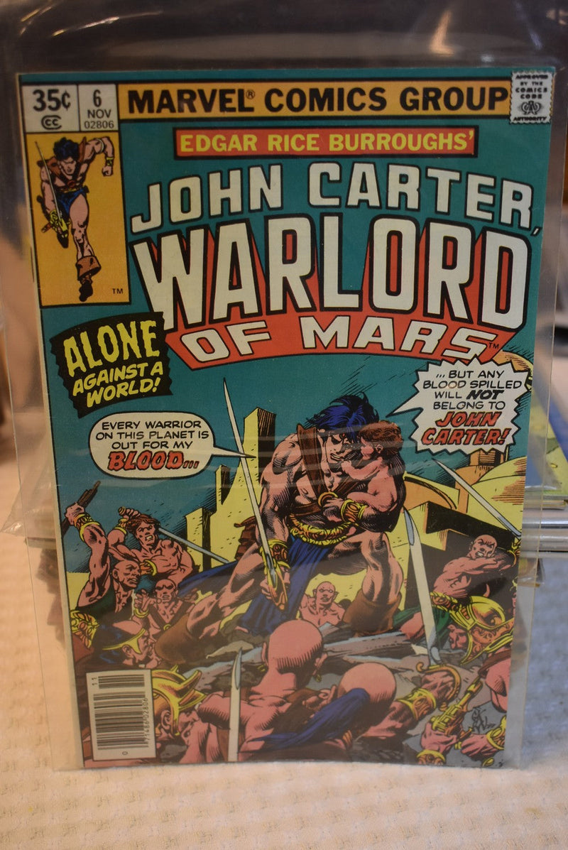 John Carter Warlord of Mrs #6. Nov. 1977