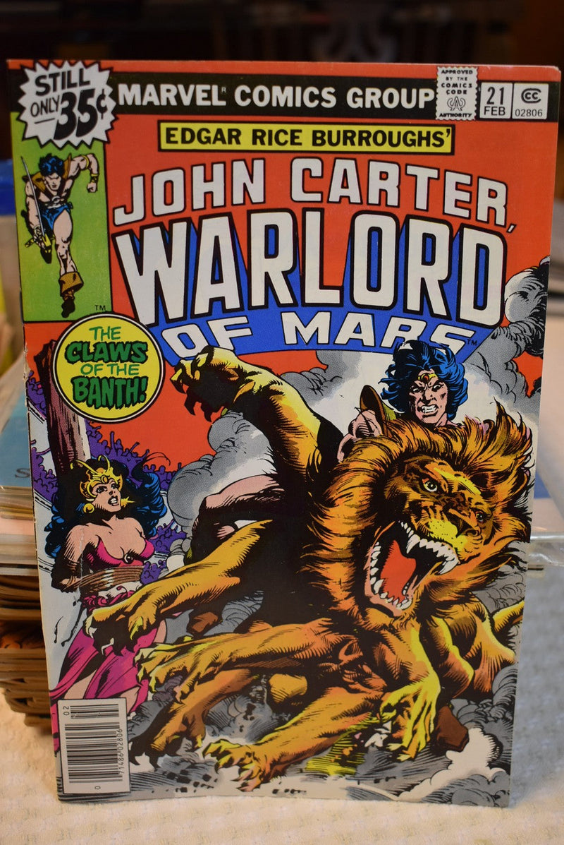 John Carter Warlord of Mars. #21 Feb. 1979