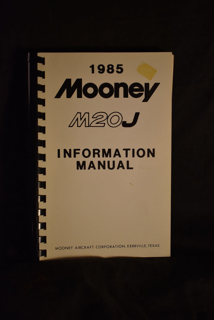 1985 Mooney M20J Information Manual