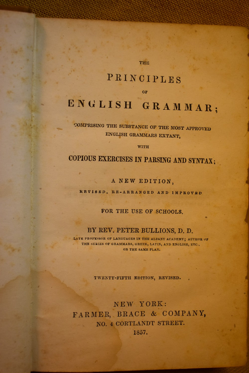 The Principals of English Grammar