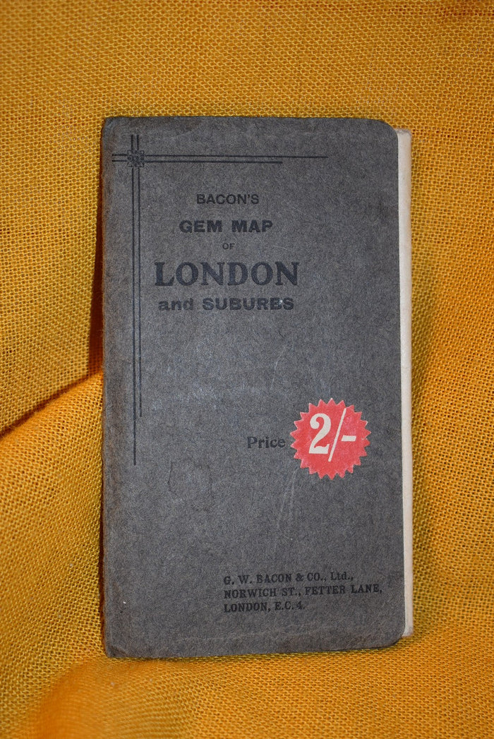 Bacon's Gem Map of London and Suburbs