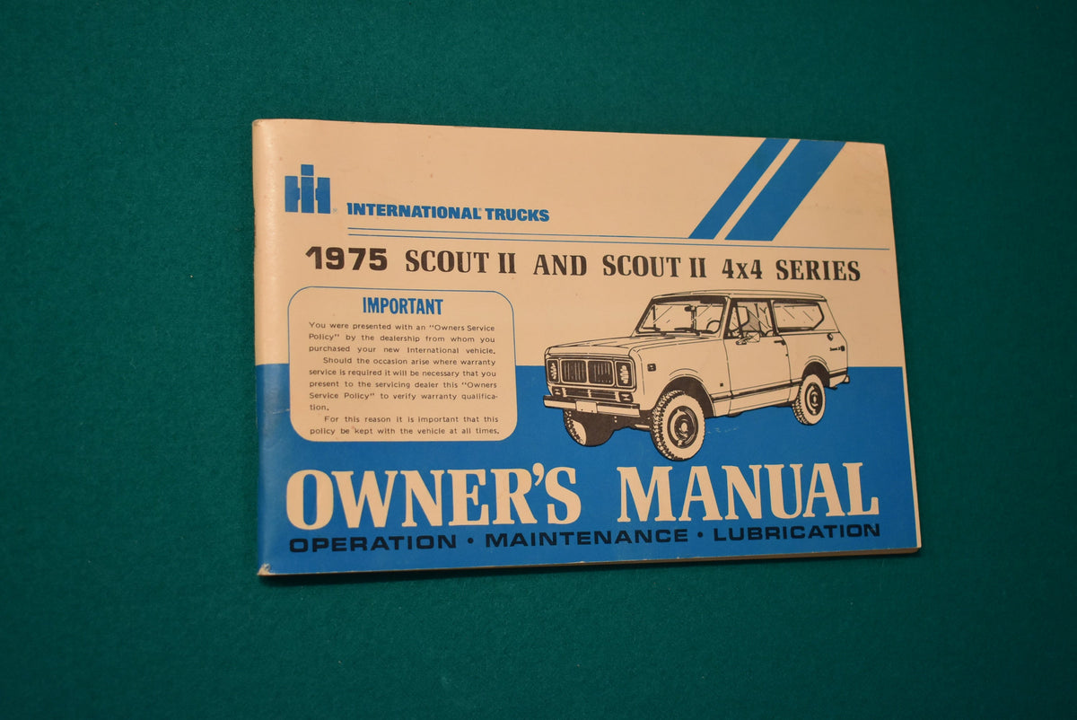 1975 Scout II and Scout 4x4 Series