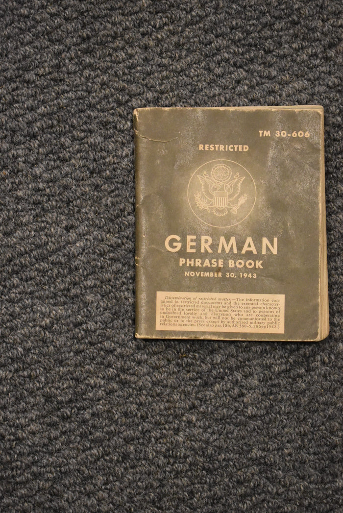 Restricted German Phrase Book