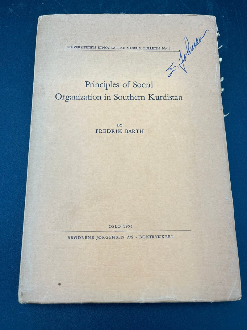 Principles of Social Organization in Southern Kurdistan