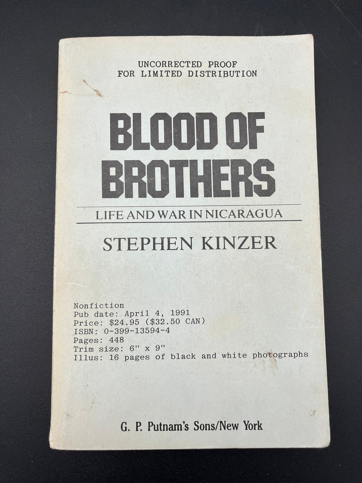 Blood of Brothers - Life and War in Nicaragua