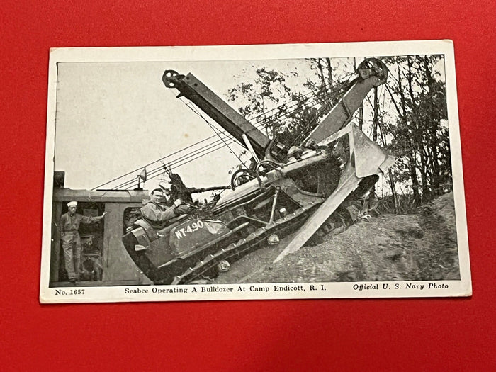 Seabee Operating a Bulldozer.