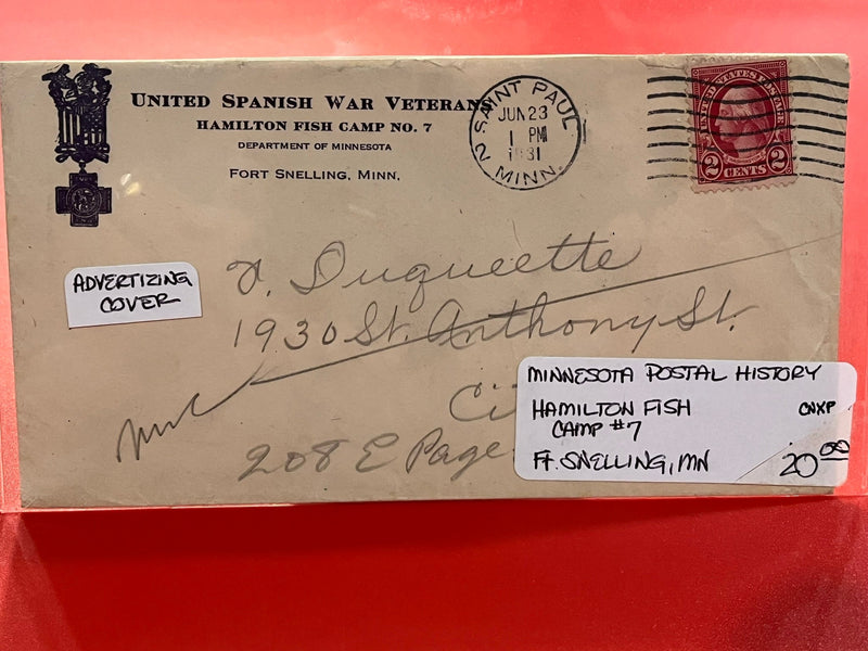 Spanish American War Veterans Mail