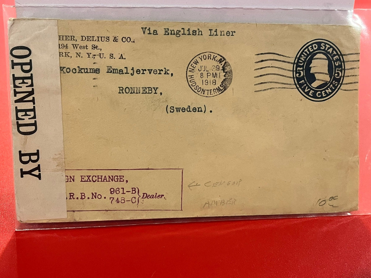 WWII Envelope sent to Sweden