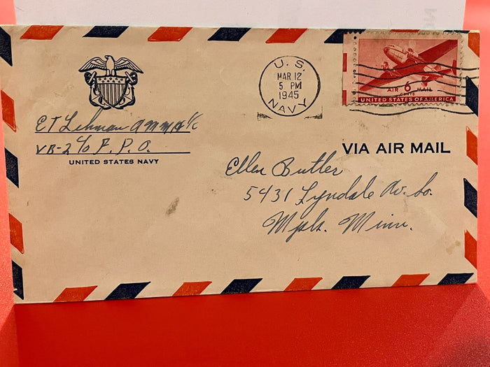 WWI U.S. Navy Letter