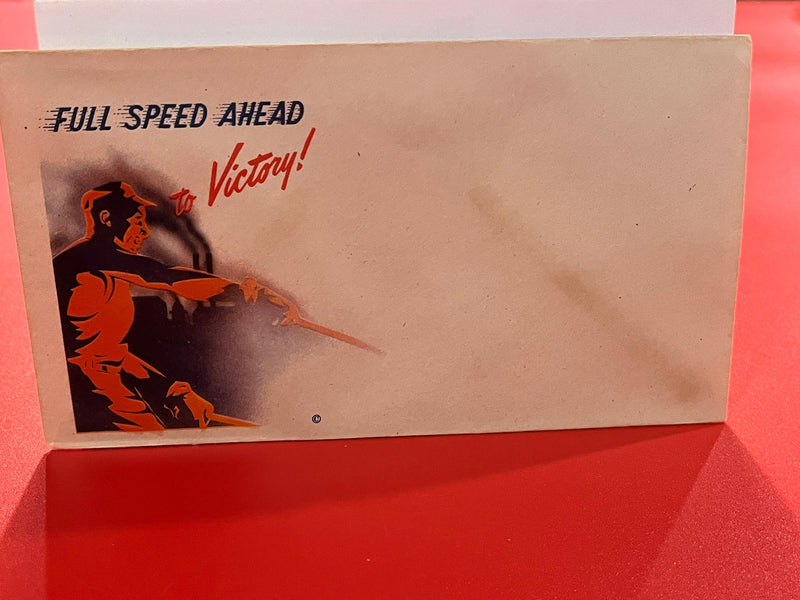 Patriotic WWII cover - full speed ahead to victory