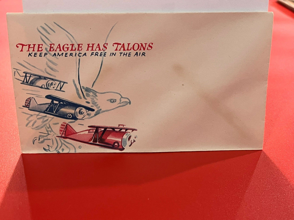 Patriotic WWII cover - the eagle has talons