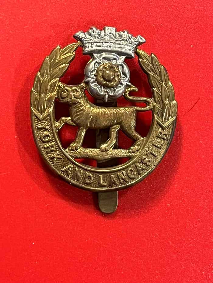 York and Lancaster Regimental Cap Badge