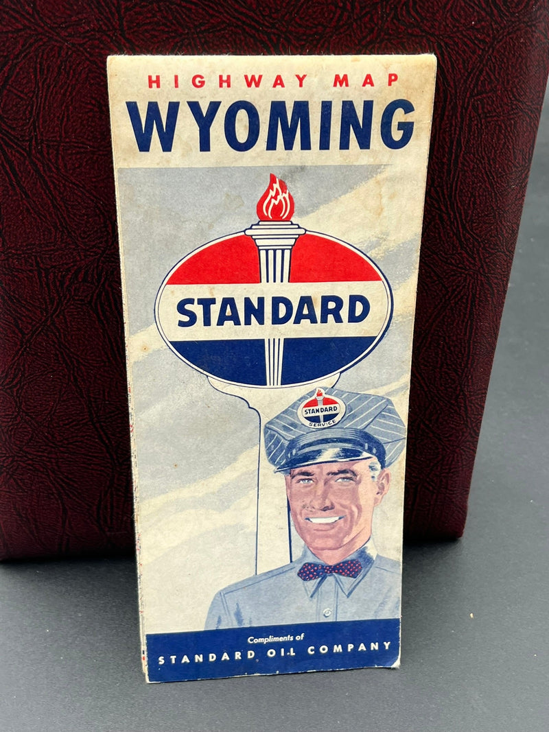 Standard Oil map of Wyoming