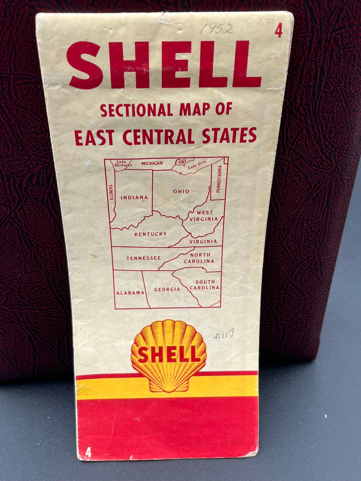 Shell Sectional Map of East Central States