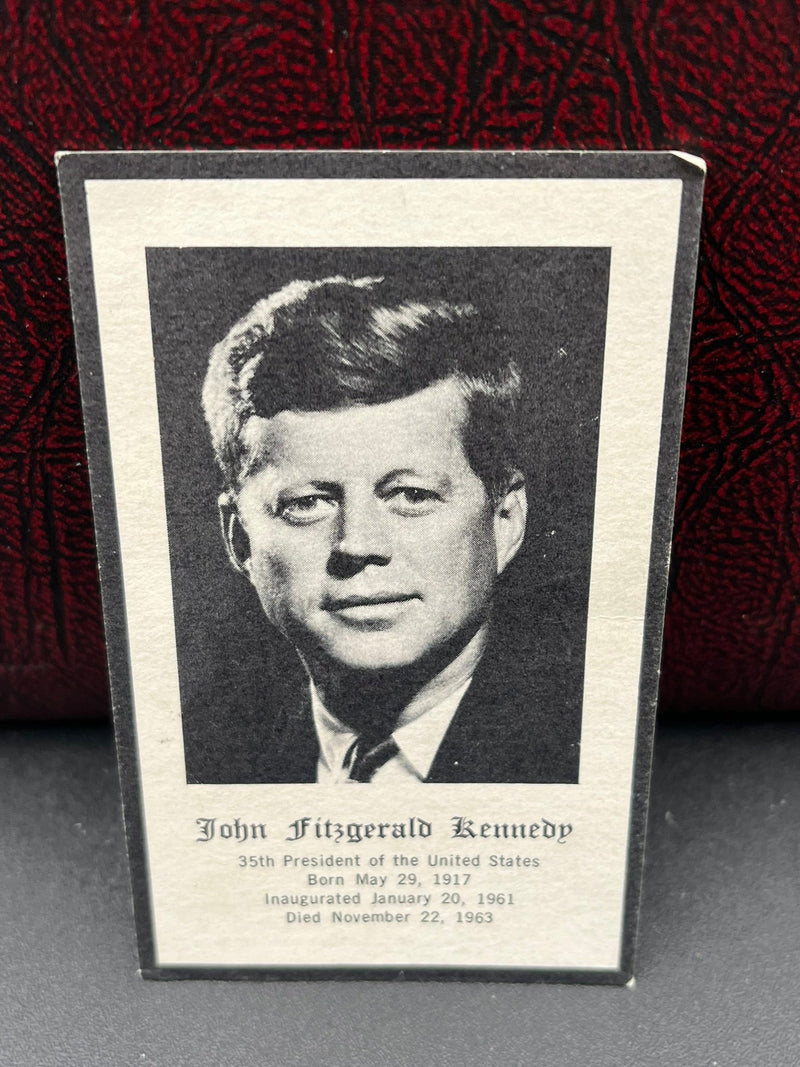 Original John F. Kennedy Funeral Card