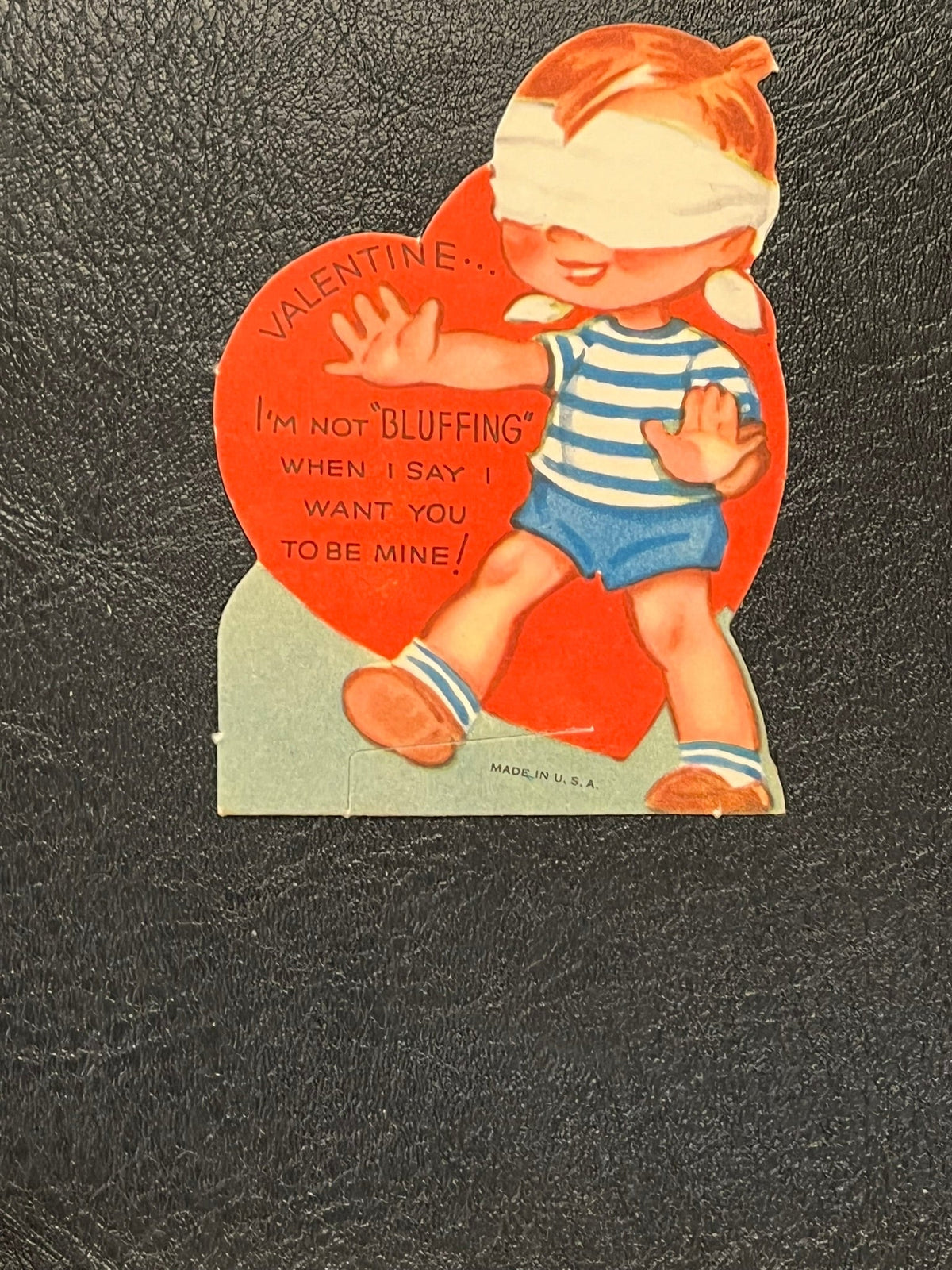 Vintage valentine - bluffing