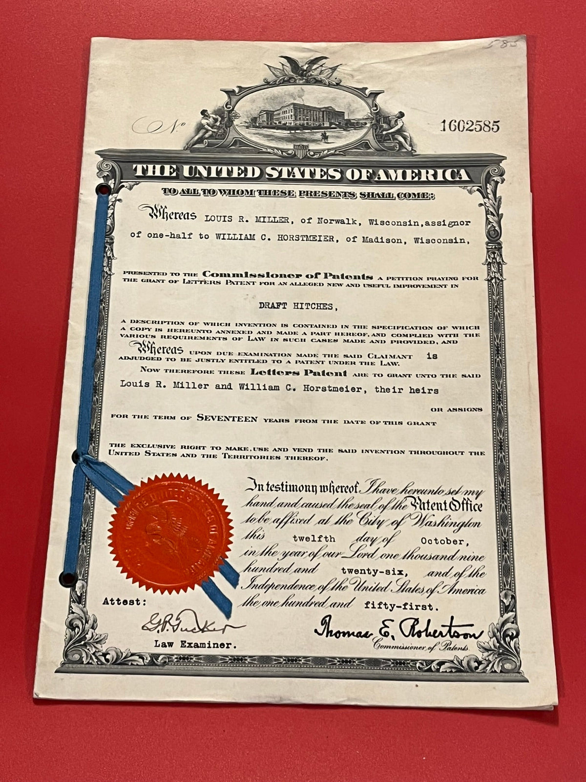 Original Patent Document  1926