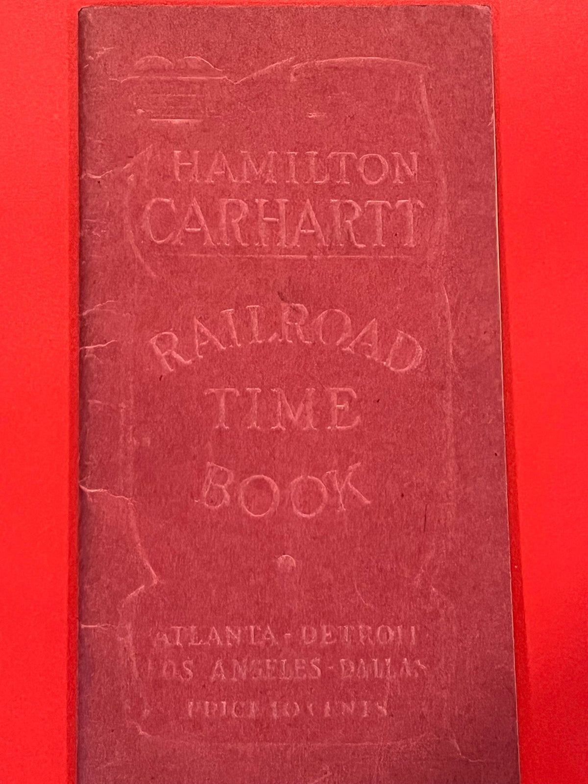 Hamilton Carhart Railroad Time Book