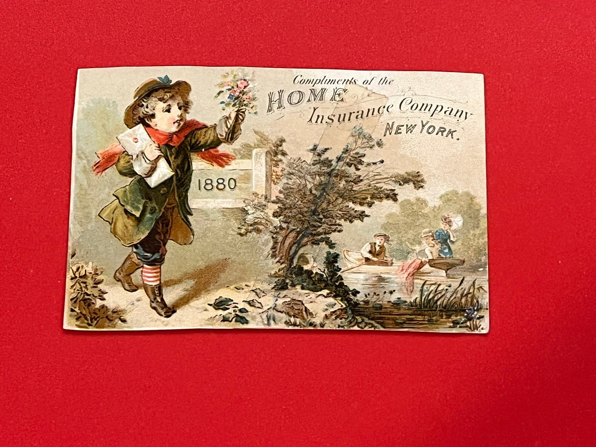 Home Insurance Company Advertising Card