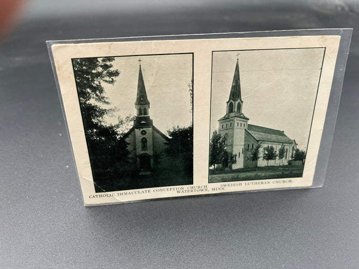 Catholic and Swedish Lutheran Churches - Watertown, Minnesota