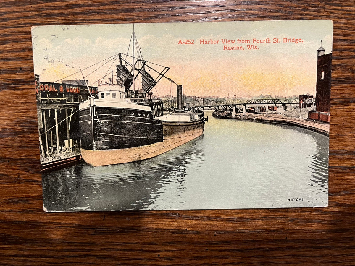 Harbor View from 4th Street Bridge - Racine