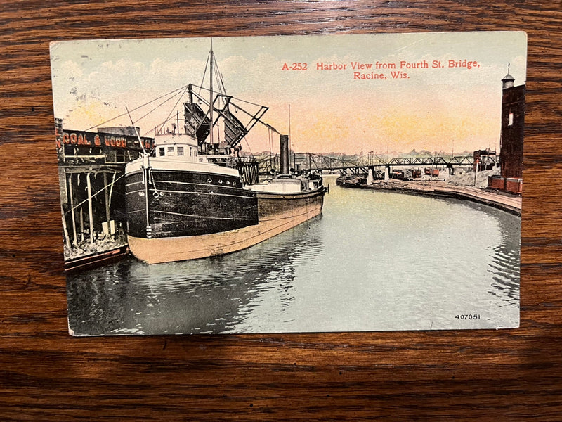 Harbor View from 4th Street Bridge - Racine