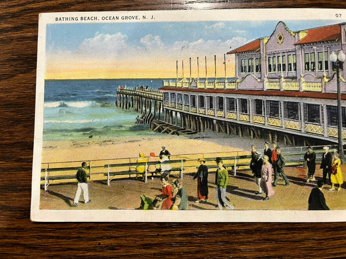 Bathing Beach - Ocean Grove 1935