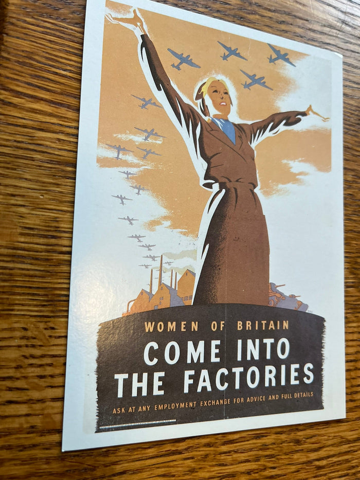 Women of Britain - WWII War Poster scene