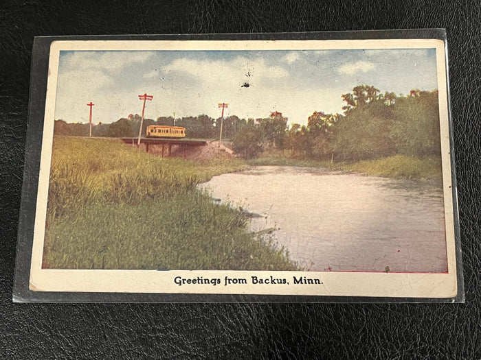 Backus, Minnesota Greetings. 1907ca