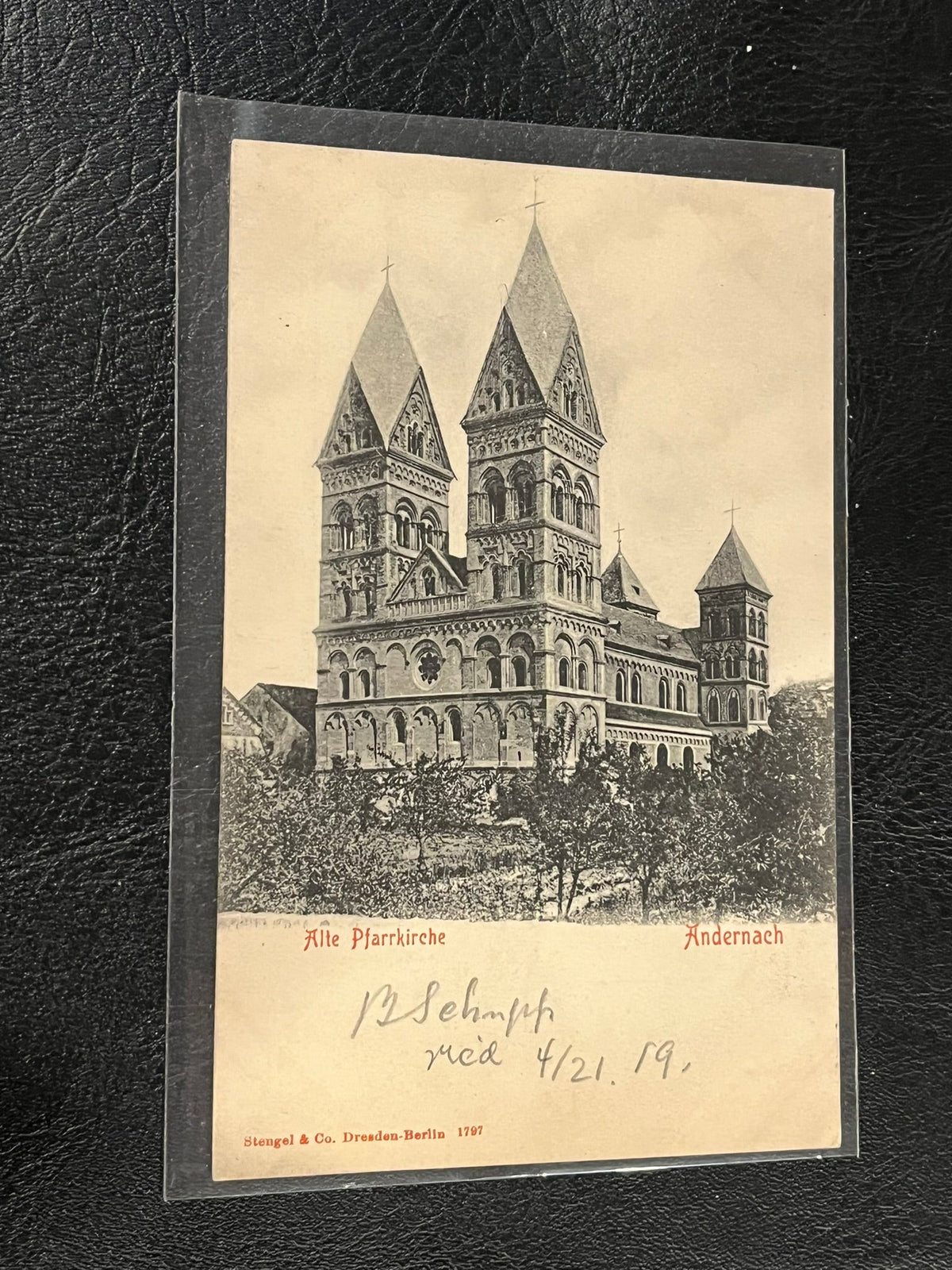 Alle Psarrkirche - Andernach Rhineland 1919