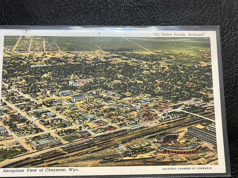 Aeroplane View of Cheyenne Wyoming 1939