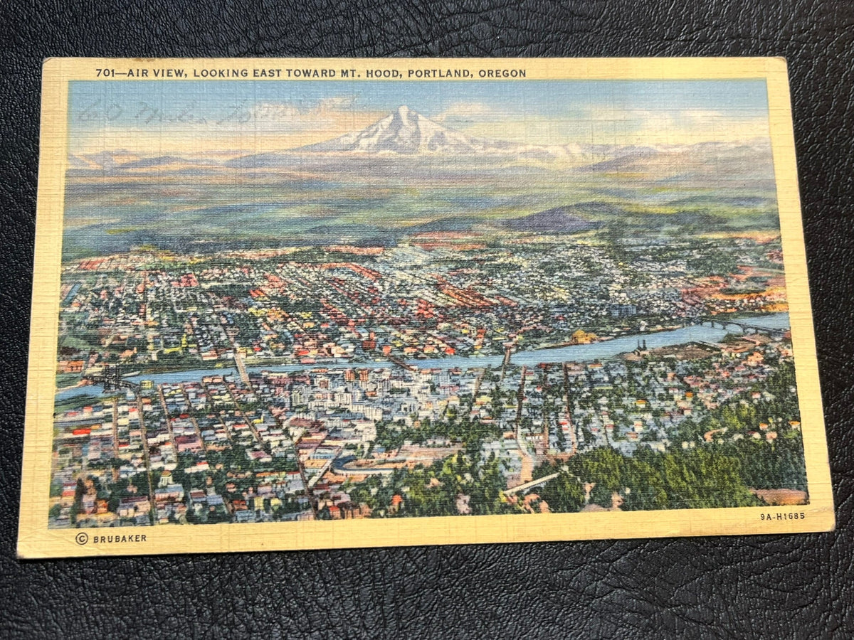 Portland Oregon Air View. 1943