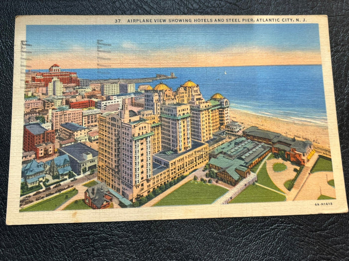 Airplancee view of Atlantic City 1942