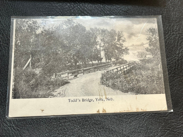 Todd's Bridge - York, Nebraska 1911