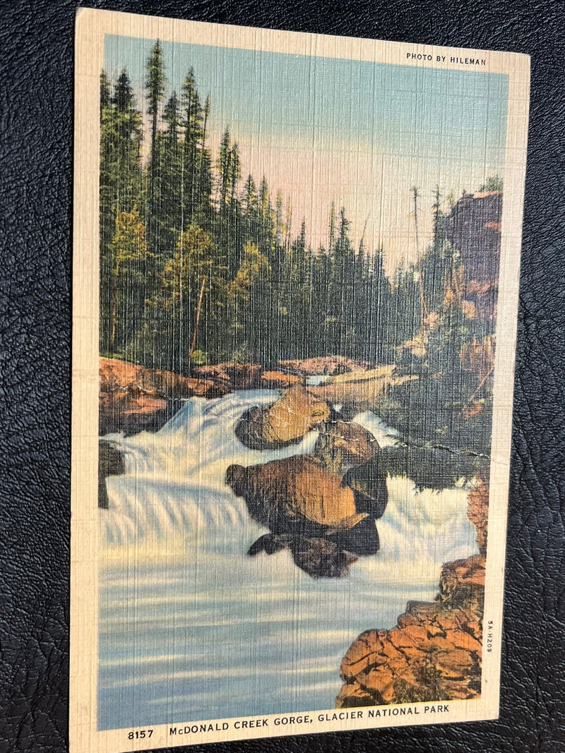 McDonald Creek Gorge - Glacier Park 1942