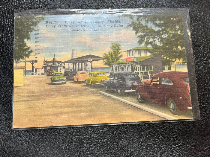 Bee Line Ferry. St. Petersburg Florida 1954