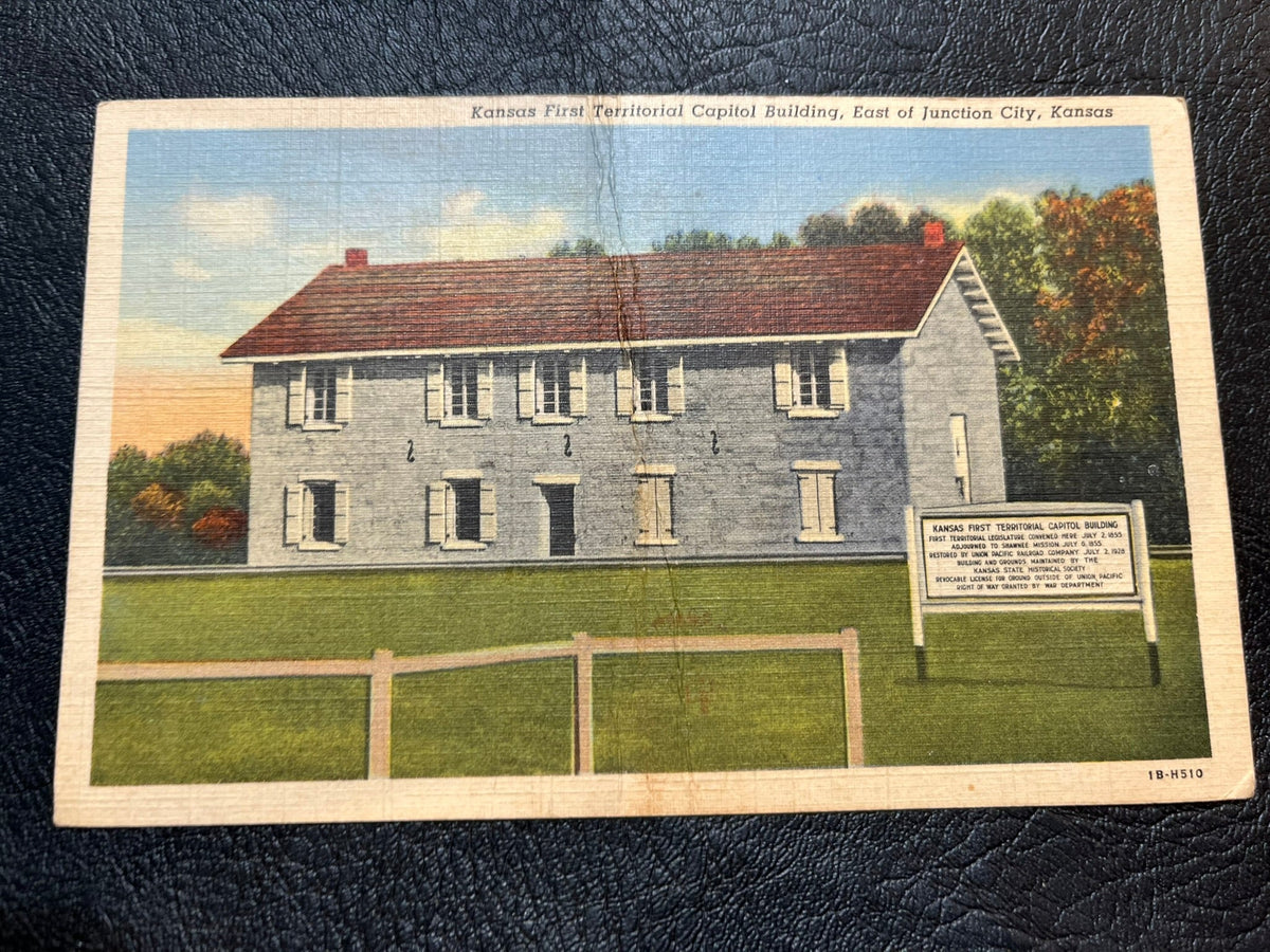 Kansas First Territorial Capitol - Juction City  1942