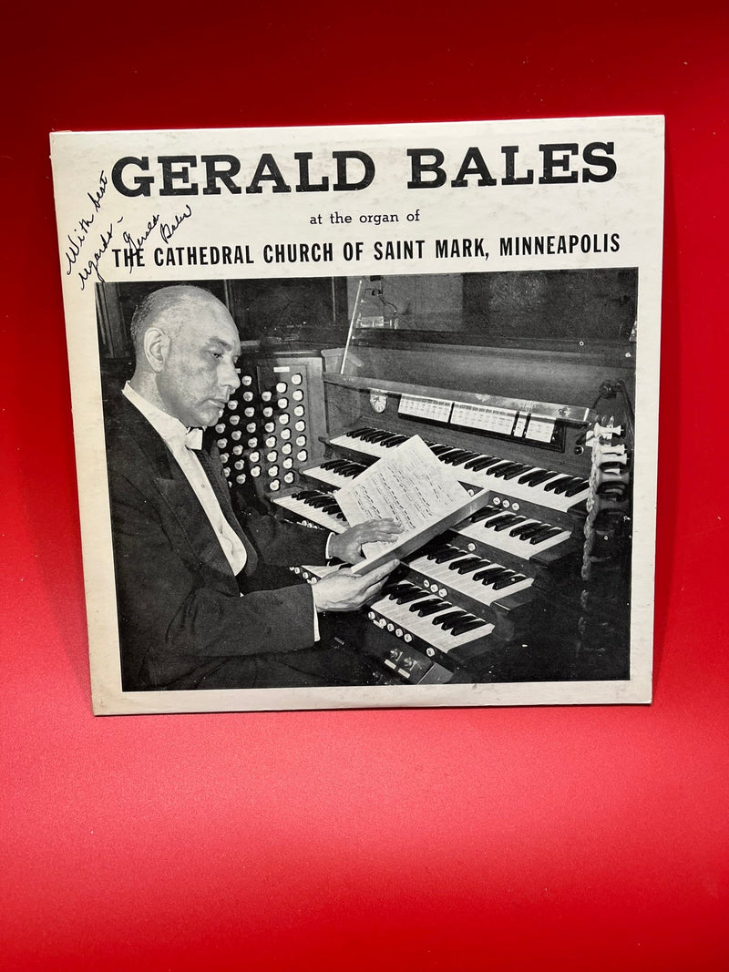 Gerald Bales at the Organ of the Cathedral Church of Saint Mark, Minneapolis - Signed by Artist