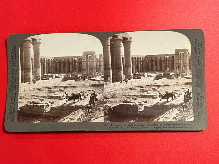 Luxor Temple - Thebes Egypt 1904