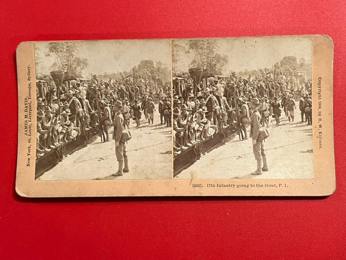 17th Infantry going to the front - Philippines - Spanish American War