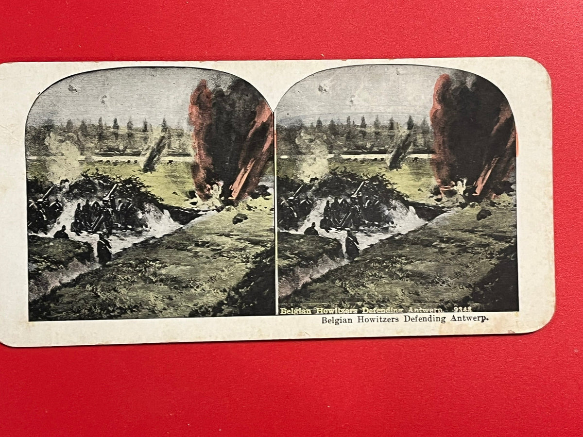 Belgium Howitzers Defending Antwerp - WWI