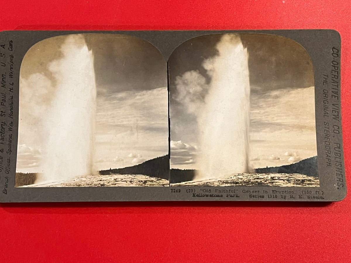 Old Faithful Geyser - Yellowstone 1910