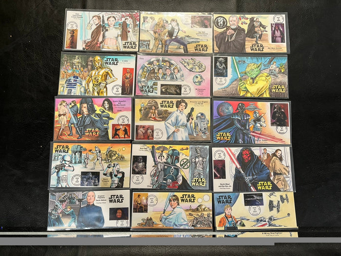 Star Wars Hand Painted set of FDCs.