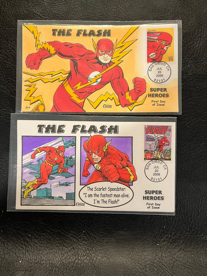 The Flash hand colored FDC Set