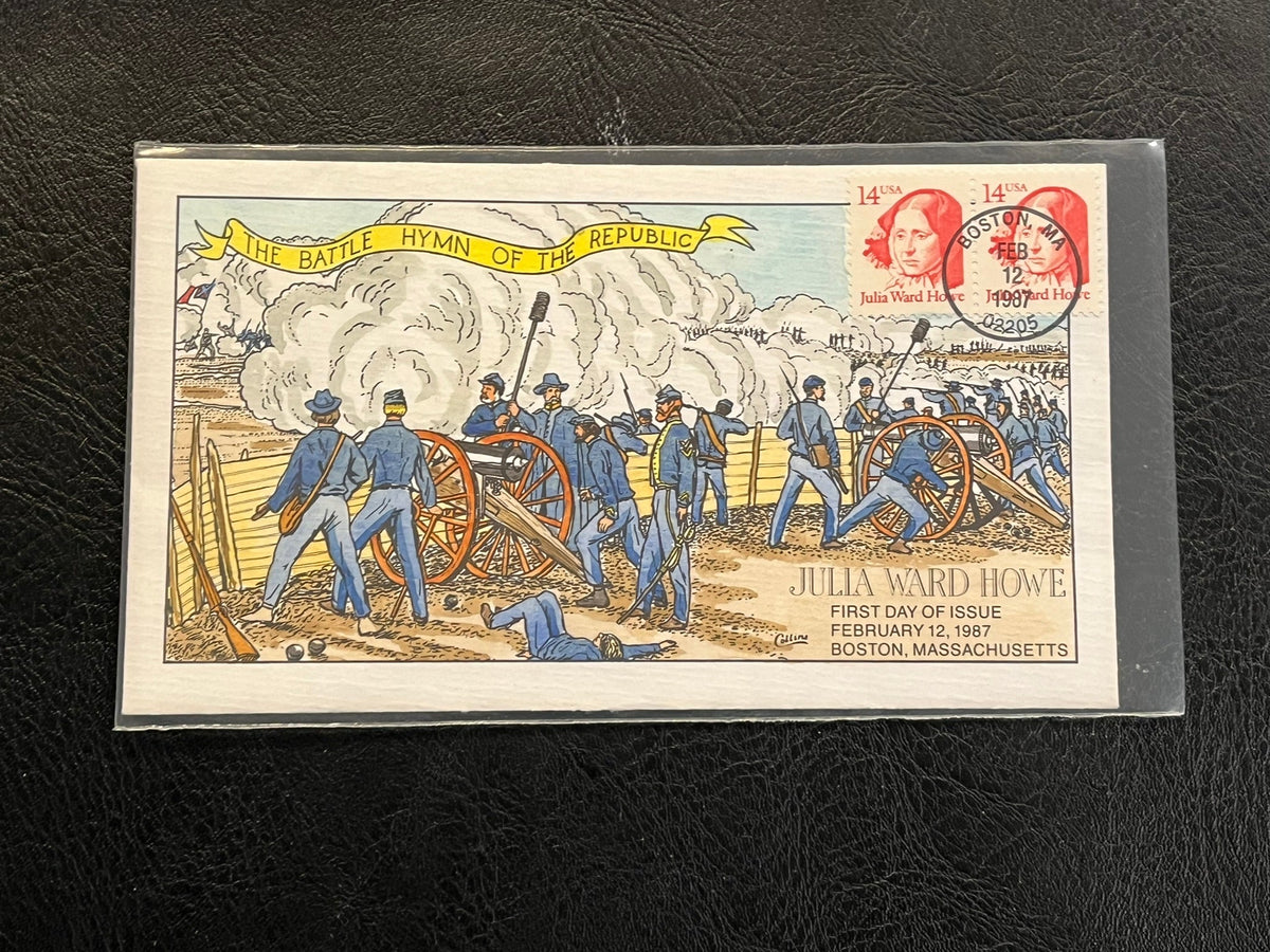 Battle Hymn of the Republic Hand Painted FDC