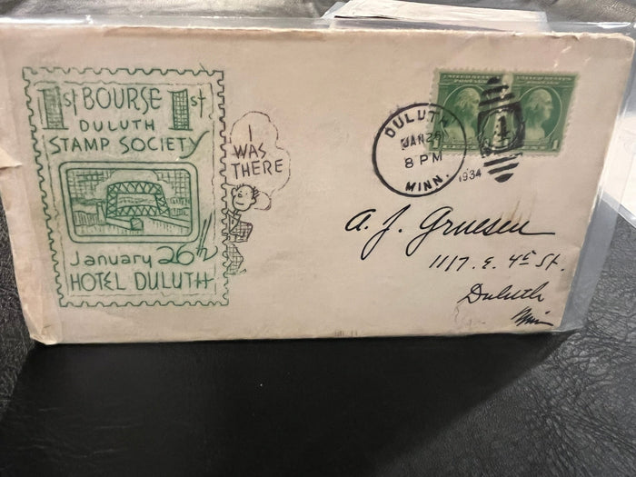 Duluth Stamp Society Bourse. 1934