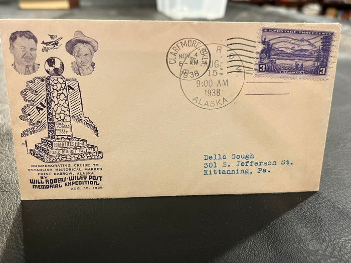 Will Rogers - Wiley Post Memorial cover. 1938