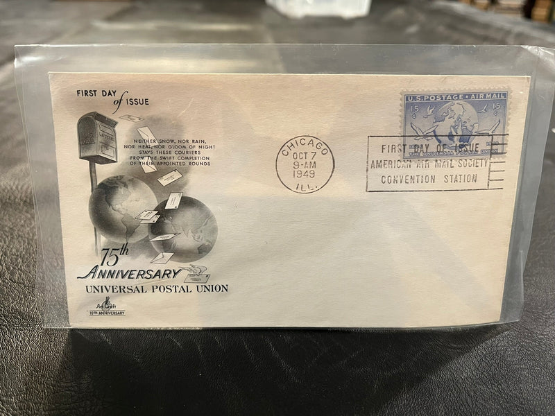 75th Anniversary Universal Postal Union 1949 cover.