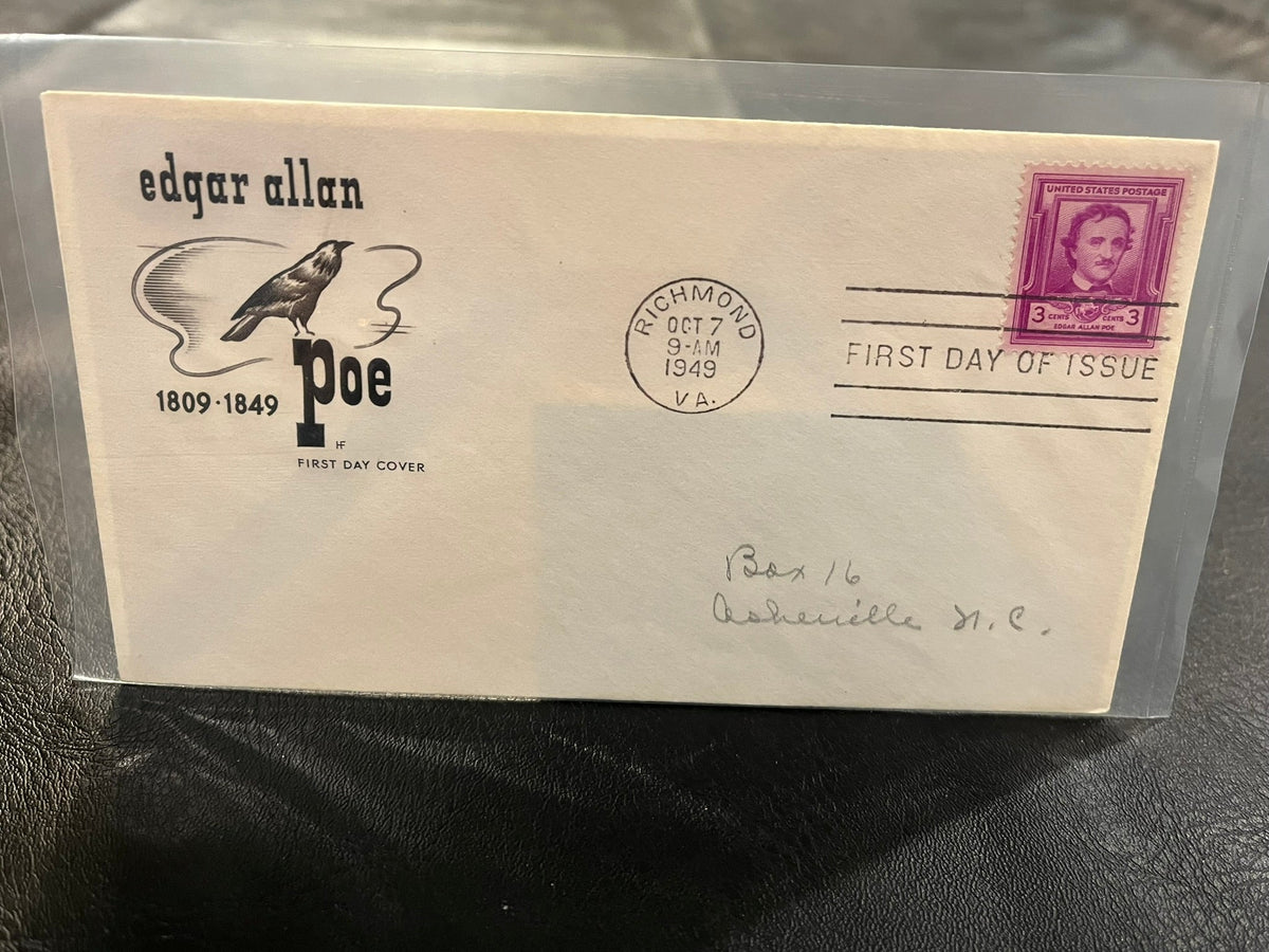 Edgar Allan Poe FDC 1949