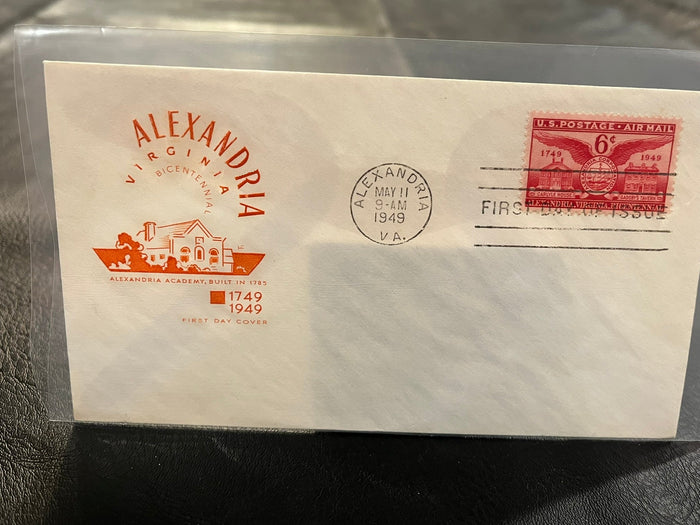 Alexandria Virginia Bicentennial FDC 1949